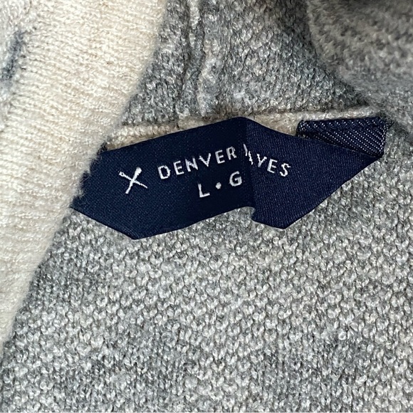 Denver Hayes Hooded Sweater Leopard Print Sz Large Very Soft Split Hem - Picture 6 of 9